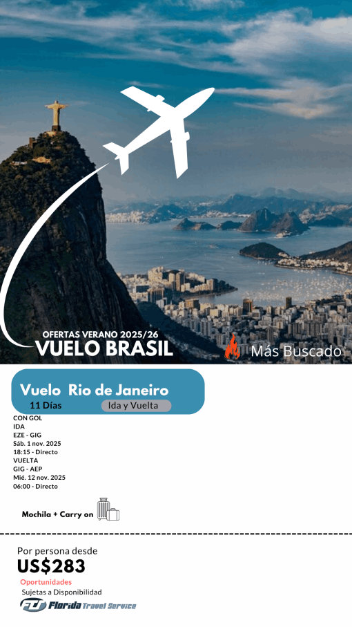 VUELOS A RIO DE JANEIRO
