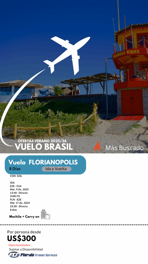 VUELOS A FLORIANOPOLIS