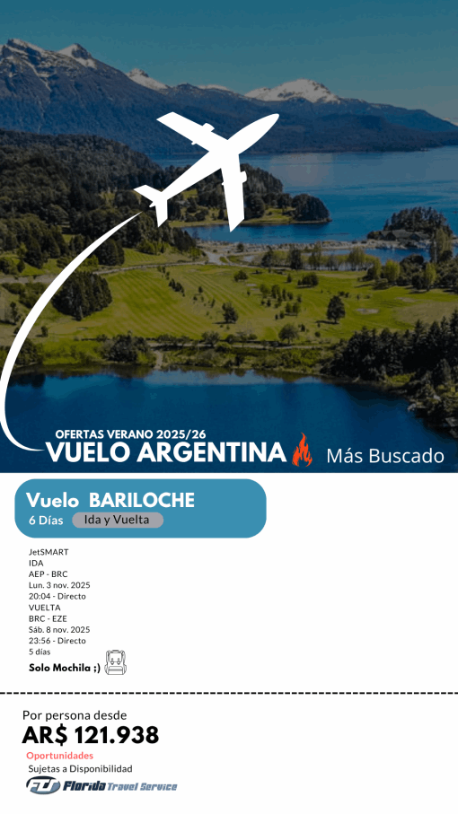 VUELOS A BARILOCHE